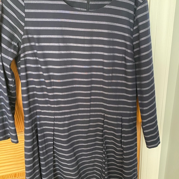 GAP Navy and White Striped Dress - Picture 1 of 3